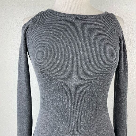 Poof Cold Shoulder Sweater Dress Size M EUC - Picture 2 of 6